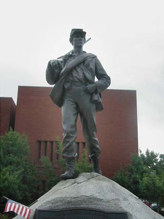 Civil War Statue After